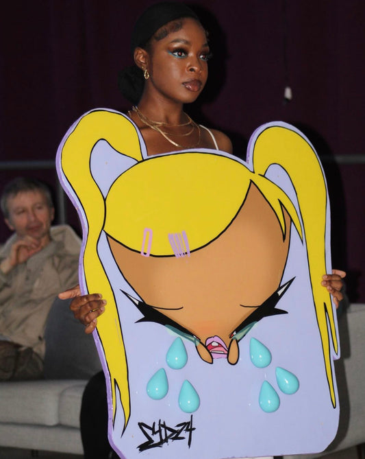 CRYING UTILITARIAN RACK: BLONDE BUTTHEAD