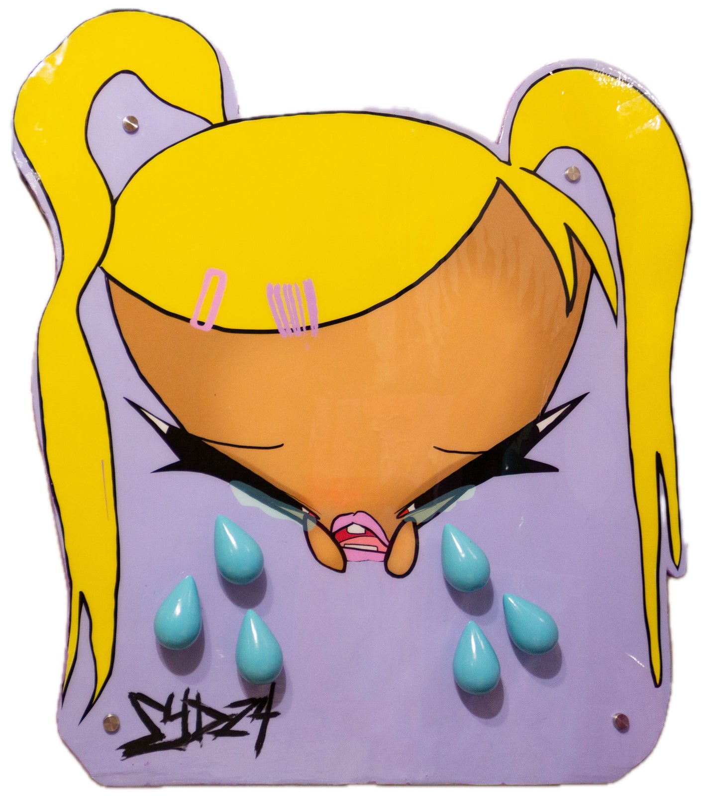 CRYING UTILITARIAN RACK: BLONDE BUTTHEAD